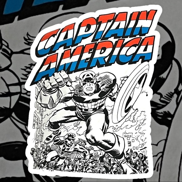 (M) Marvel Captain America Graphic Tee (18.5 X 26) - Picture 6 of 9